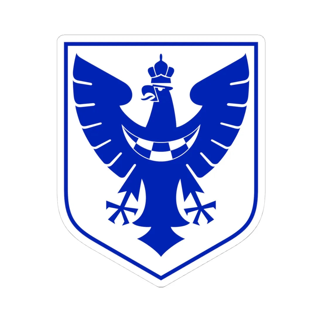 Znak Slovenskega Domobranstva (Slovenia) (Coat of Arms) STICKER Vinyl Kiss-Cut Decal 4 Inch White - The Sticker Space