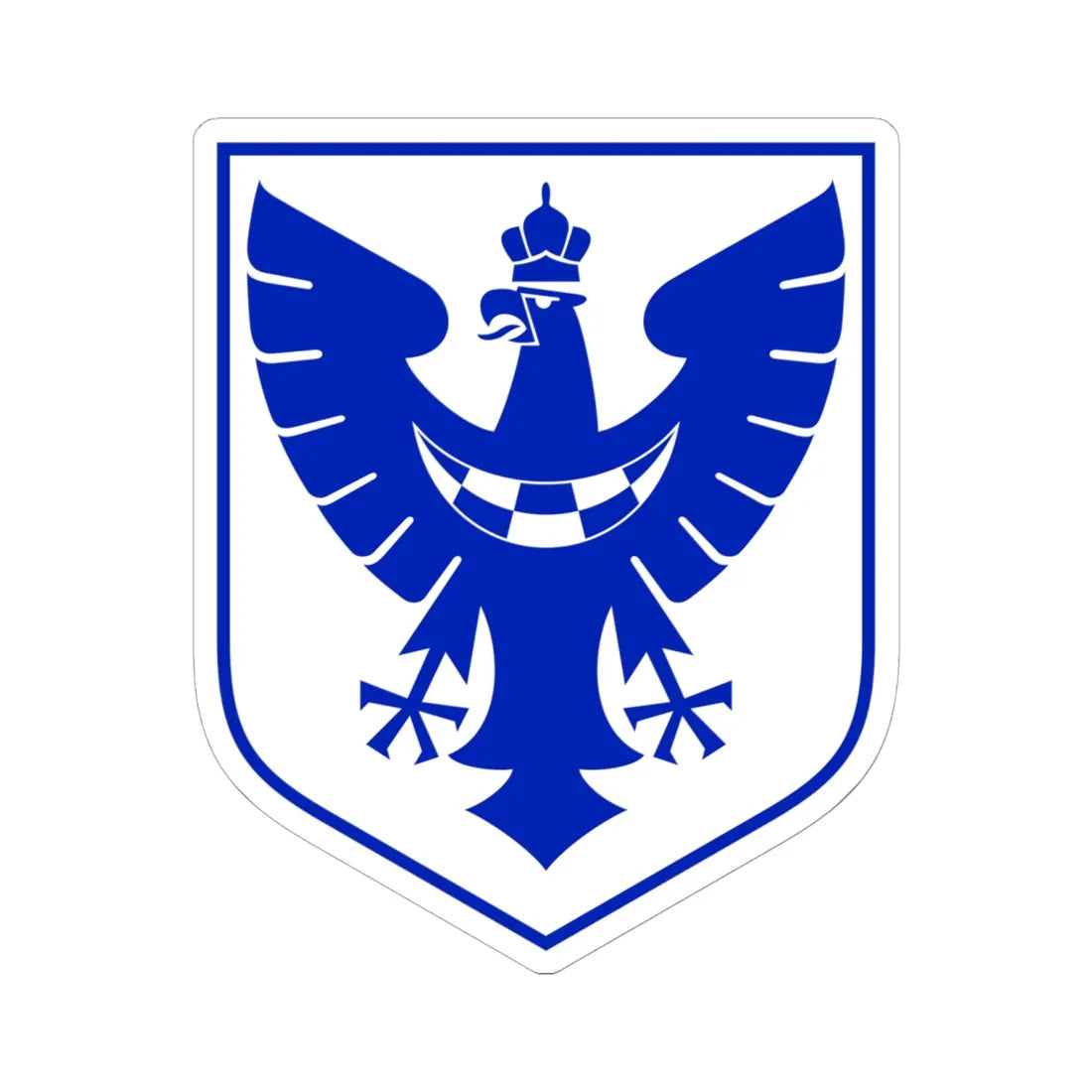 Znak Slovenskega Domobranstva (Slovenia) (Coat of Arms) STICKER Vinyl Kiss-Cut Decal 6 Inch White - The Sticker Space