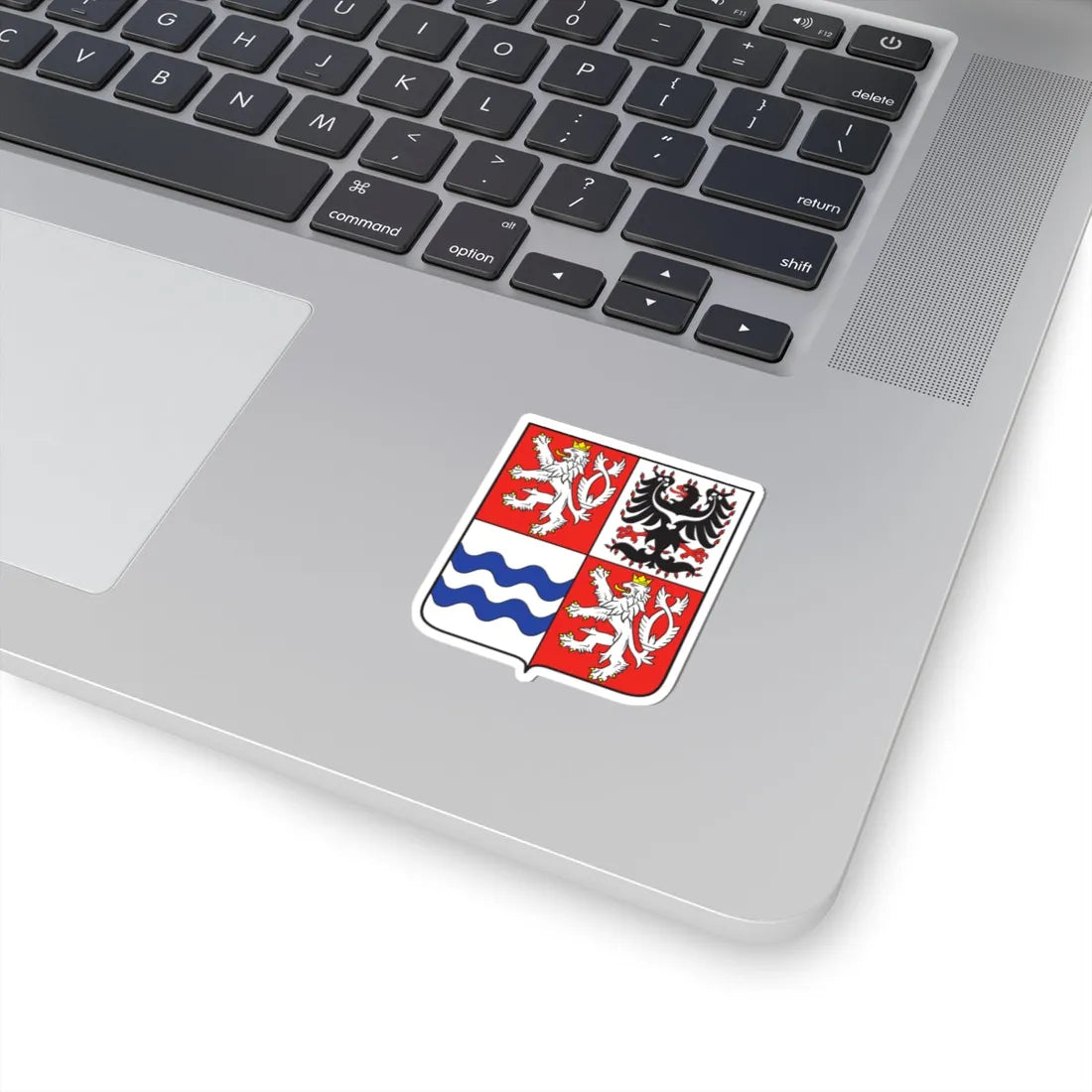 Znak Středočeského kraje (Czech Republic) (Coat of Arms) STICKER Vinyl Kiss-Cut Decal - The Sticker Space