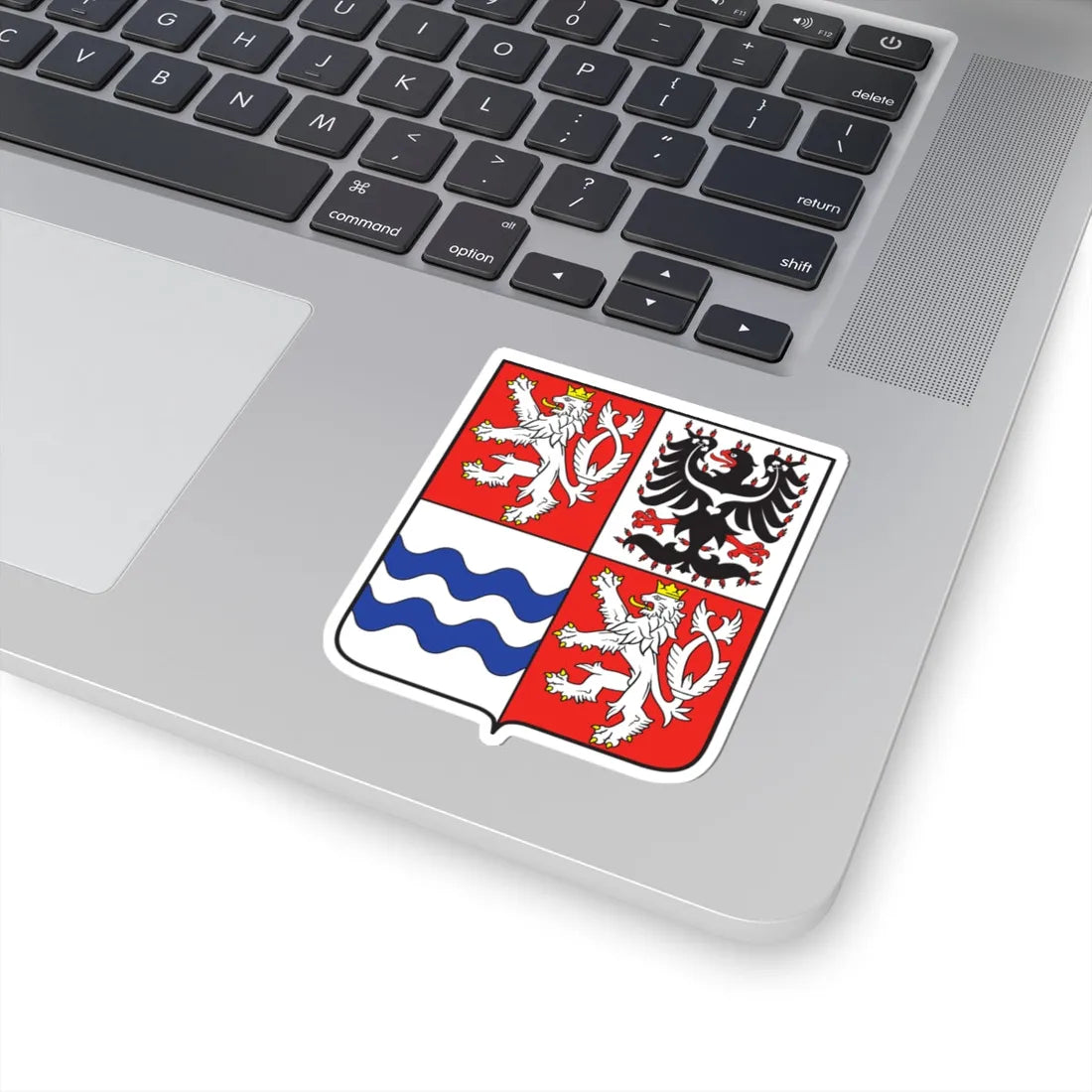 Znak Středočeského kraje (Czech Republic) (Coat of Arms) STICKER Vinyl Kiss-Cut Decal - The Sticker Space