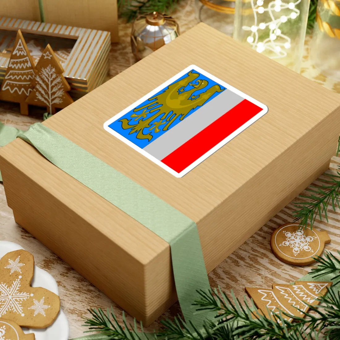 Znak Těšínska (Slovakia) (Coat of Arms) STICKER Vinyl Kiss-Cut Decal - The Sticker Space