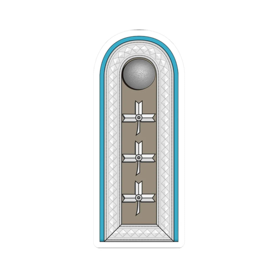 ZNDH časnički namjesnik (Croatia) (Military Rank) STICKER Vinyl Kiss-Cut Decal 2 Inch White - The Sticker Space