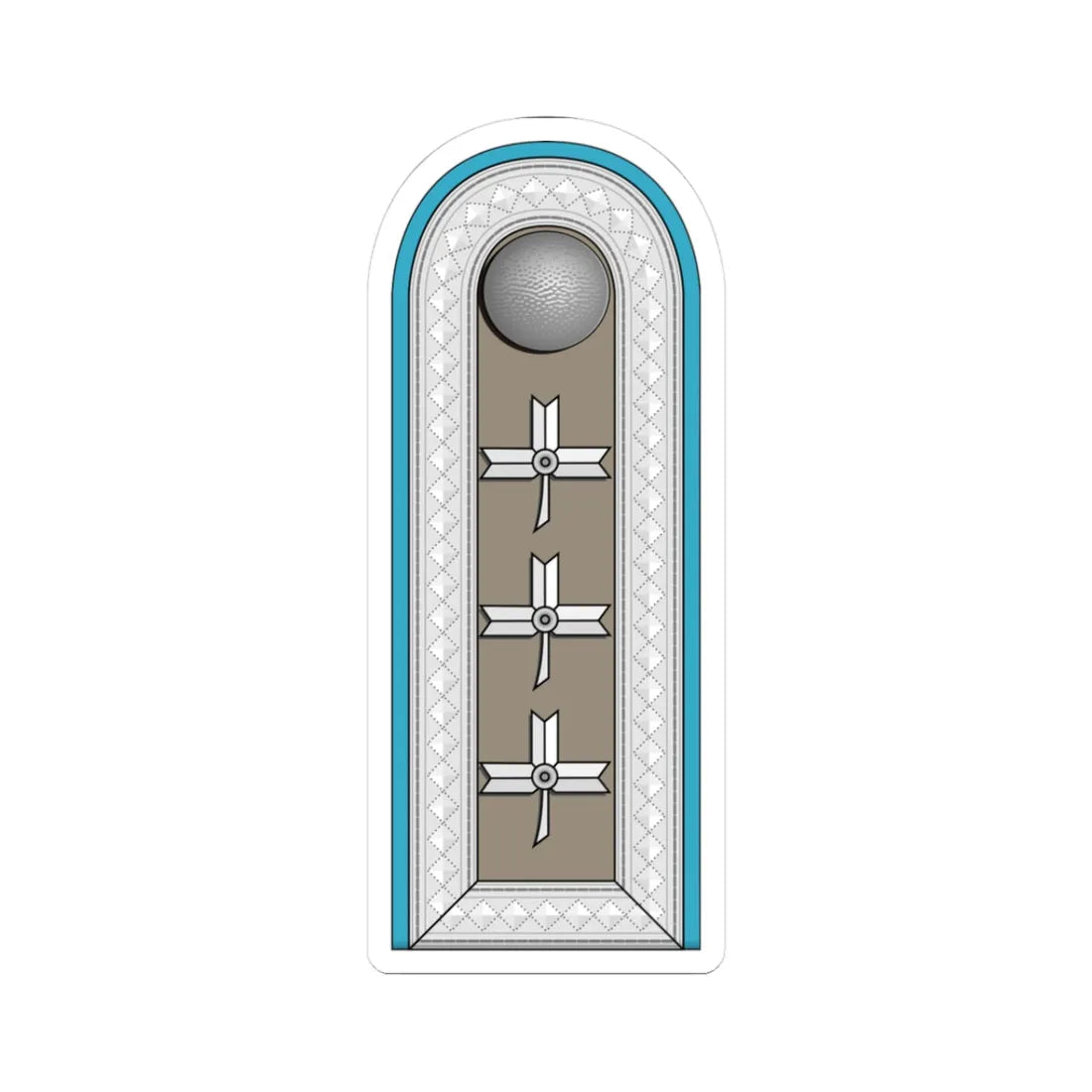 ZNDH časnički namjesnik (Croatia) (Military Rank) STICKER Vinyl Kiss-Cut Decal 3 Inch White - The Sticker Space