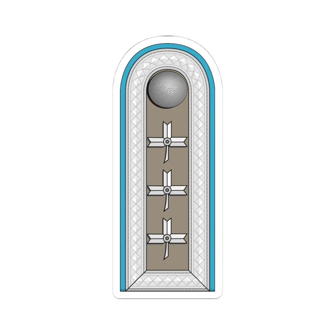 ZNDH časnički namjesnik (Croatia) (Military Rank) STICKER Vinyl Kiss-Cut Decal 4 Inch White - The Sticker Space
