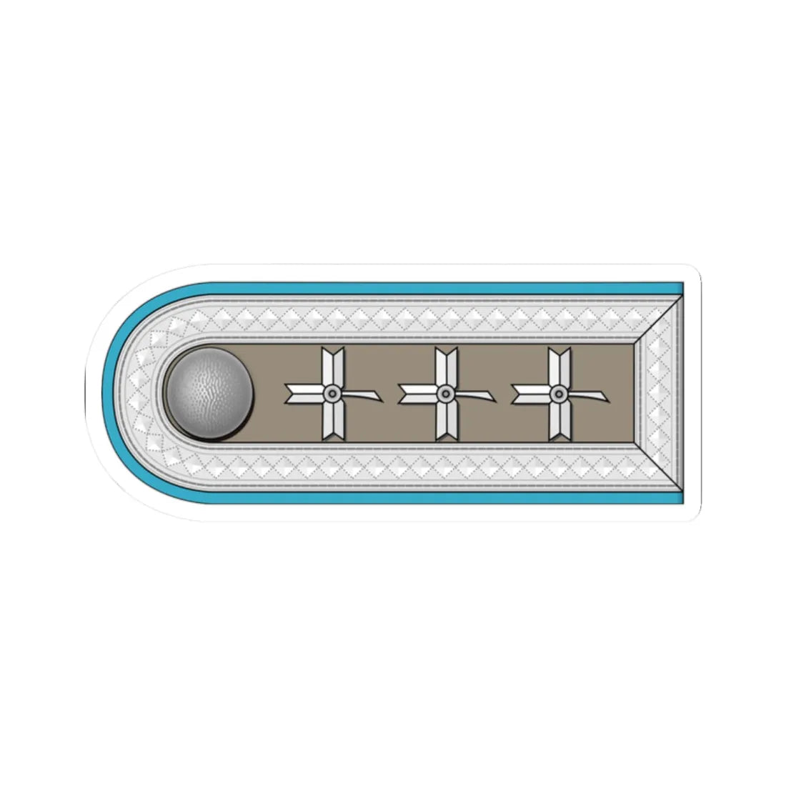 ZNDH Časnički namjesnik h (Croatia) (Military Rank) STICKER Vinyl Kiss-Cut Decal 2 Inch White - The Sticker Space