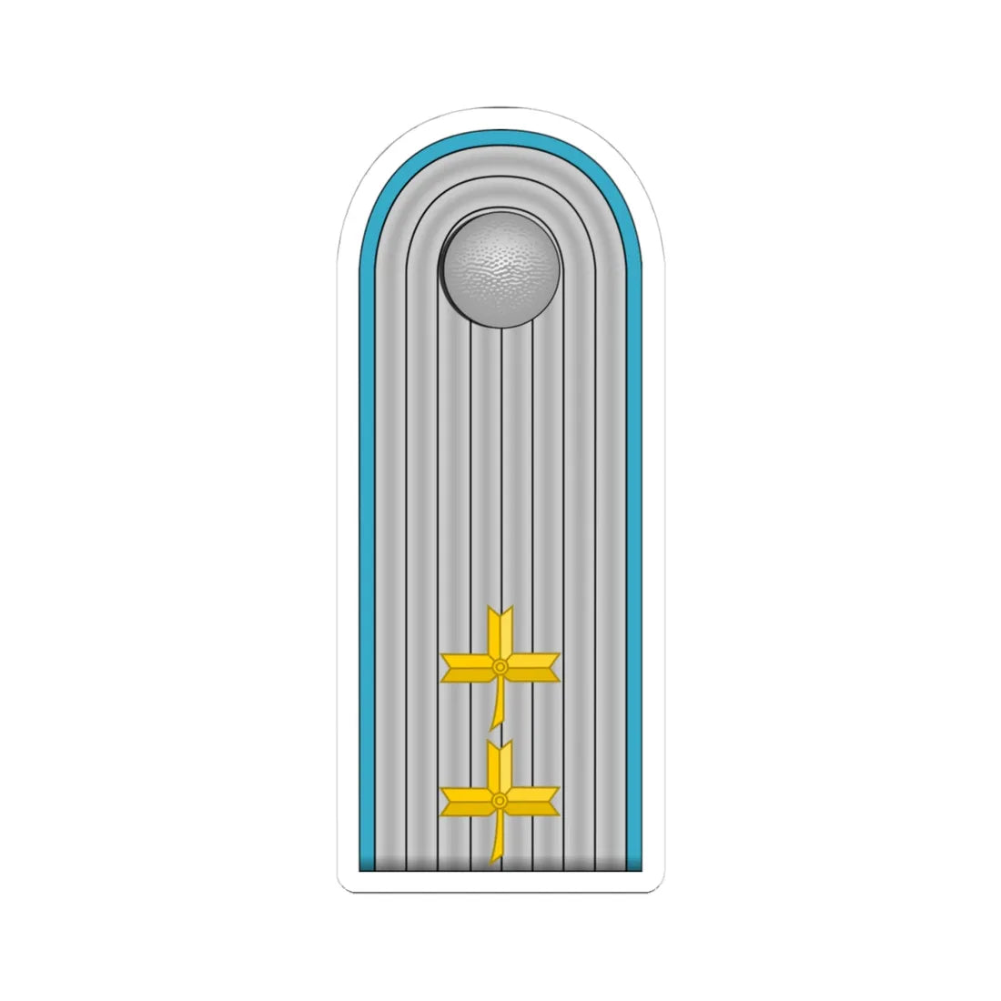 ZNDH natporučnik (Croatia) (Military Rank) STICKER Vinyl Kiss-Cut Decal 4 Inch White - The Sticker Space