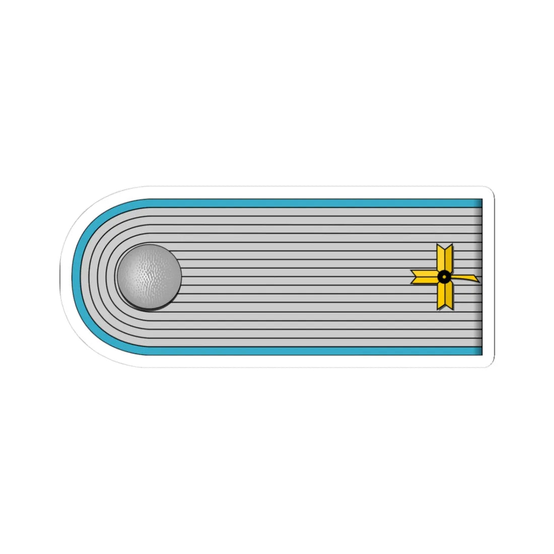 ZNDH Poručnik h (Croatia) (Military Rank) STICKER Vinyl Kiss-Cut Decal - The Sticker Space