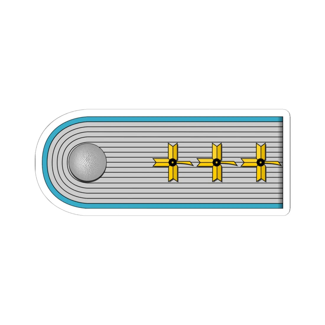 ZNDH Satnik h (Croatia) (Military Rank) STICKER Vinyl Kiss-Cut Decal - The Sticker Space