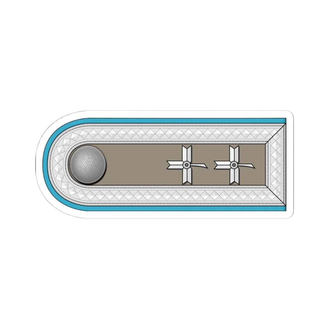 ZNDH Stožerni Narednik h (Croatia) (Military Rank) STICKER Vinyl Kiss-Cut Decal 4 Inch White - The Sticker Space