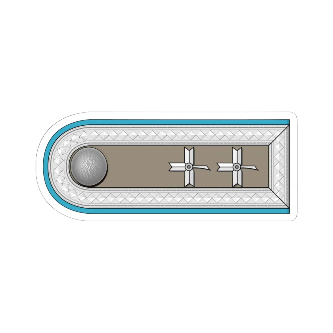 ZNDH Stožerni Narednik h (Croatia) (Military Rank) STICKER Vinyl Kiss-Cut Decal 6 Inch White - The Sticker Space