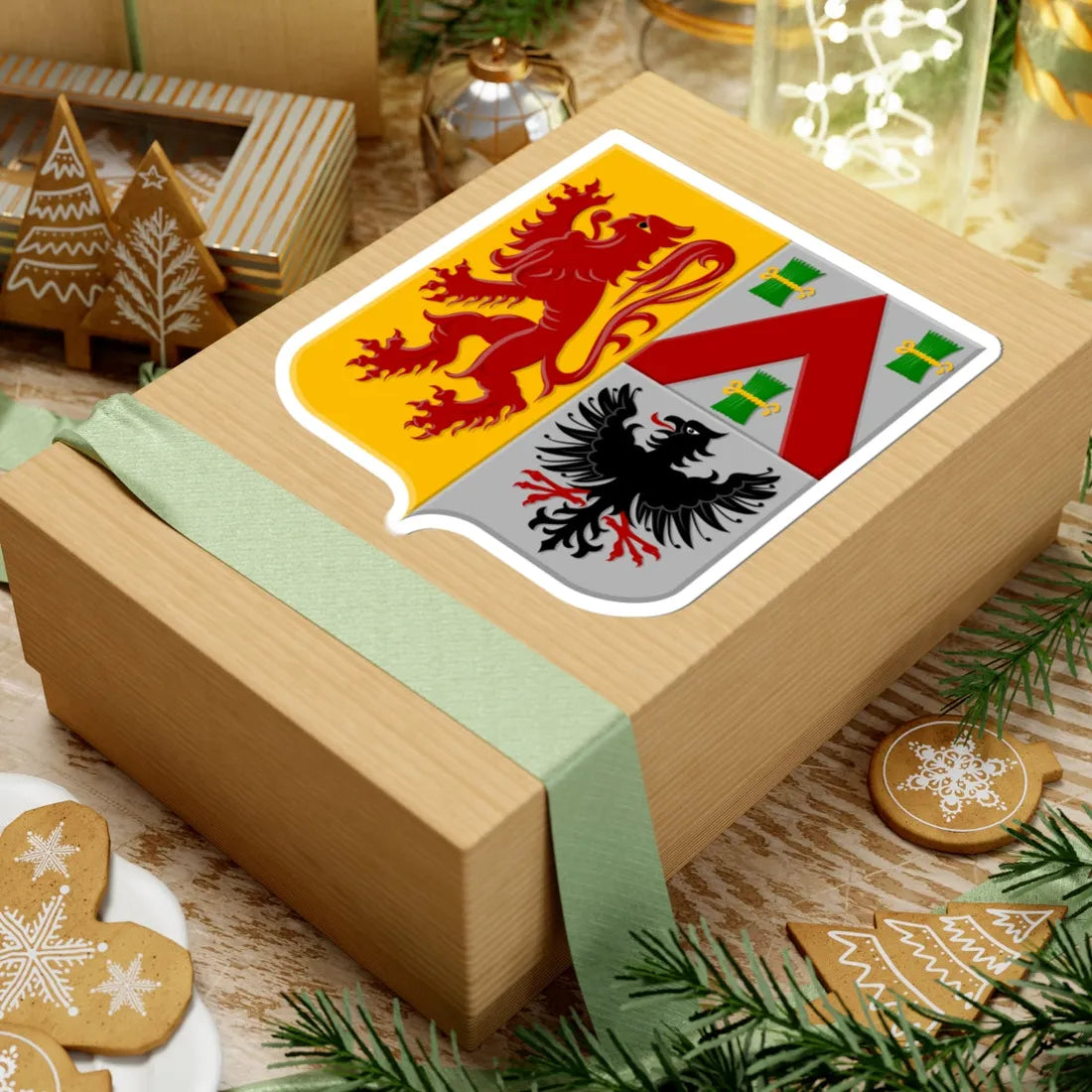 Zoersel wapen (Belgium) (Coat of Arms) STICKER Vinyl Kiss-Cut Decal - The Sticker Space