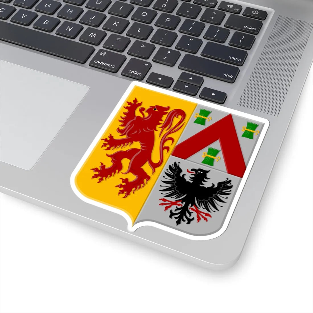 Zoersel wapen (Belgium) (Coat of Arms) STICKER Vinyl Kiss-Cut Decal - The Sticker Space