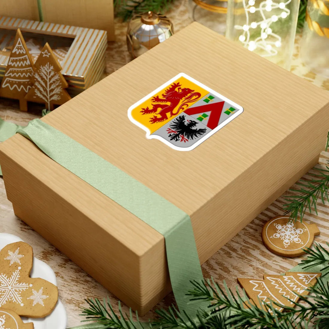 Zoersel wapen (Belgium) (Coat of Arms) STICKER Vinyl Kiss-Cut Decal - The Sticker Space