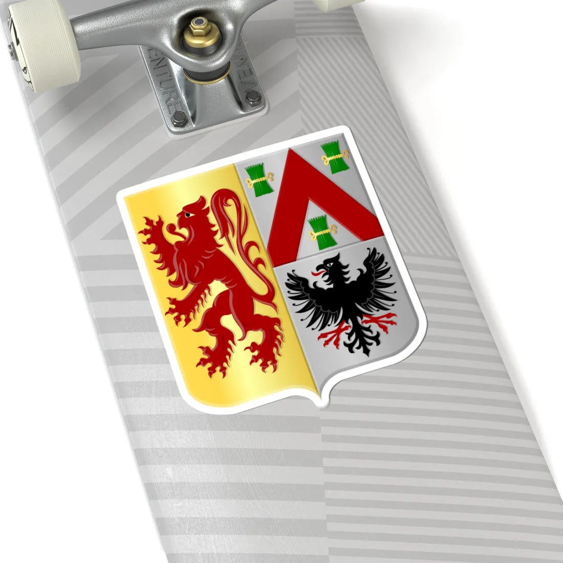 Zoersel wapen2 (Belgium) (Coat of Arms) STICKER Vinyl Kiss-Cut Decal - The Sticker Space