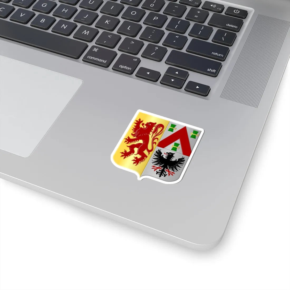 Zoersel wapen2 (Belgium) (Coat of Arms) STICKER Vinyl Kiss-Cut Decal - The Sticker Space
