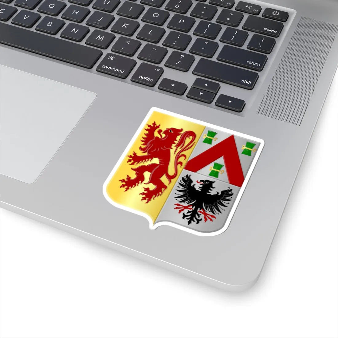 Zoersel wapen2 (Belgium) (Coat of Arms) STICKER Vinyl Kiss-Cut Decal - The Sticker Space