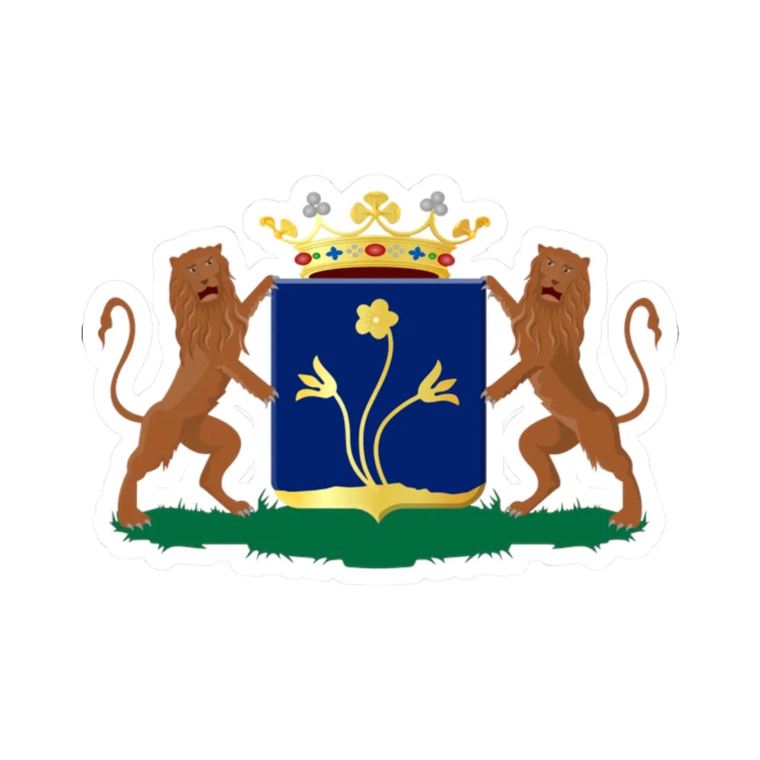 Zoetermeer wapen 1816 (Netherlands) (Coat of Arms) STICKER Vinyl Kiss-Cut Decal 2 Inch White - The Sticker Space