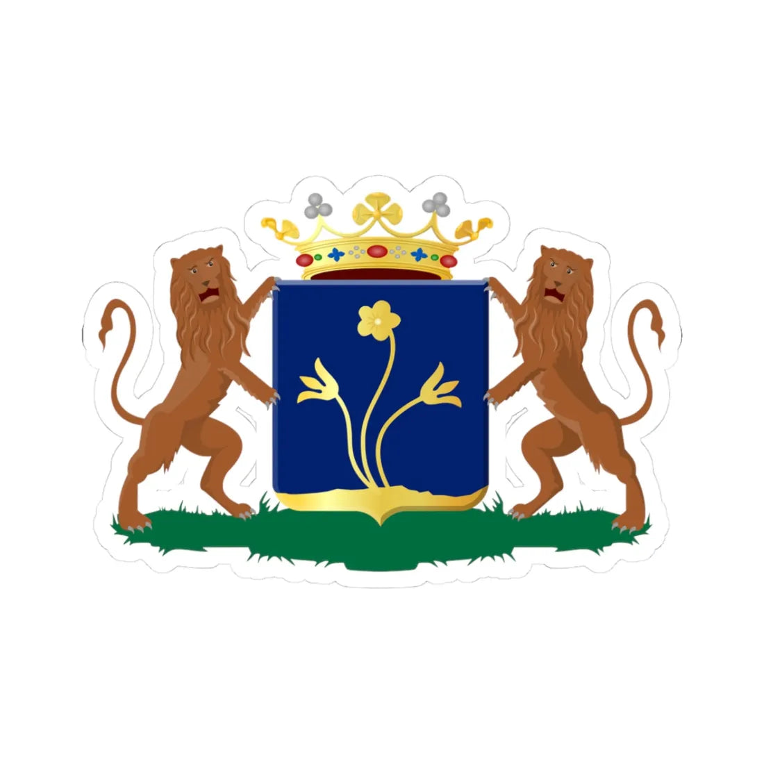 Zoetermeer wapen 1816 (Netherlands) (Coat of Arms) STICKER Vinyl Kiss-Cut Decal 3 Inch White - The Sticker Space