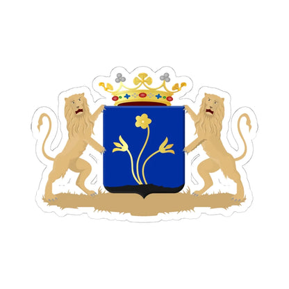 Zoetermeer wapen 1816 wapenbrief (Netherlands) (Coat of Arms) STICKER Vinyl Kiss-Cut Decal 6 Inch White - The Sticker Space