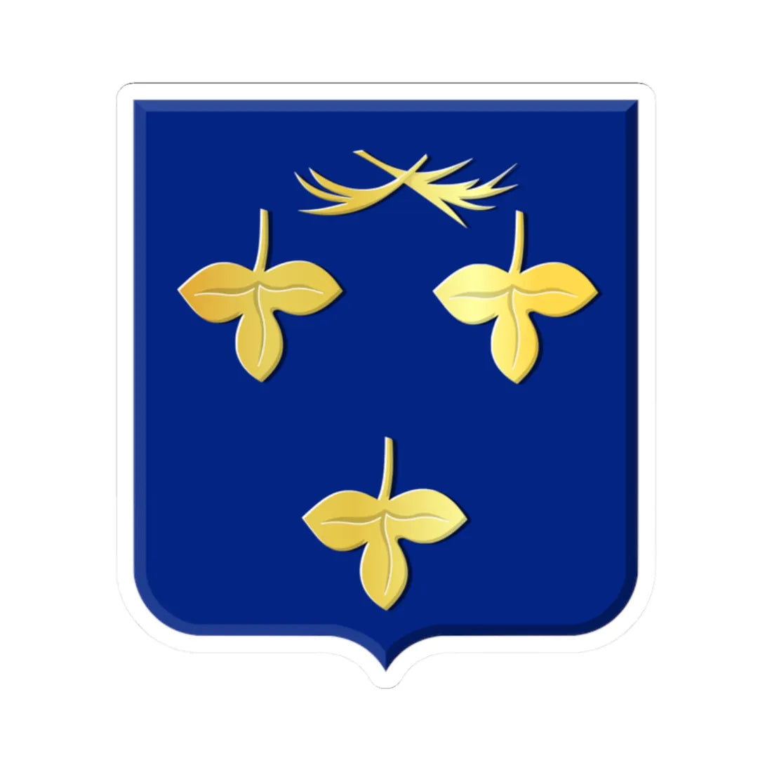 Zoeterwoude wapen (Netherlands) (Coat of Arms) STICKER Vinyl Kiss-Cut Decal 2 Inch White - The Sticker Space