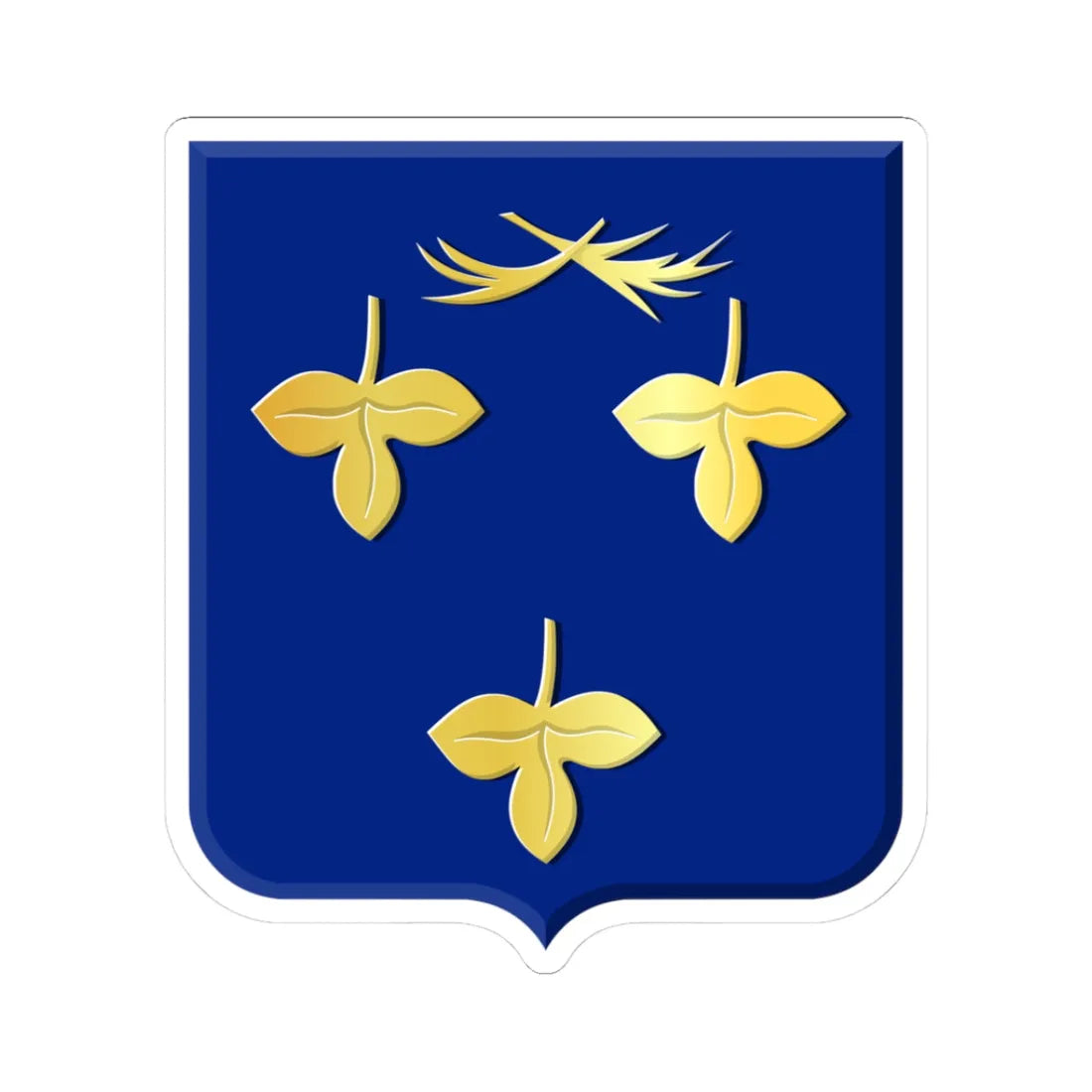 Zoeterwoude wapen (Netherlands) (Coat of Arms) STICKER Vinyl Kiss-Cut Decal 3 Inch White - The Sticker Space