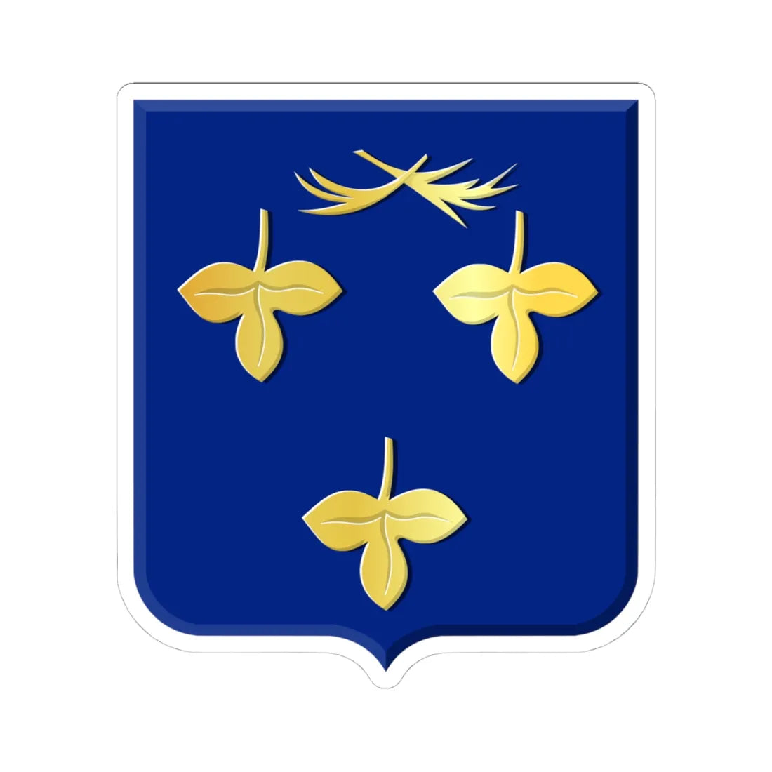 Zoeterwoude wapen (Netherlands) (Coat of Arms) STICKER Vinyl Kiss-Cut Decal 4 Inch White - The Sticker Space