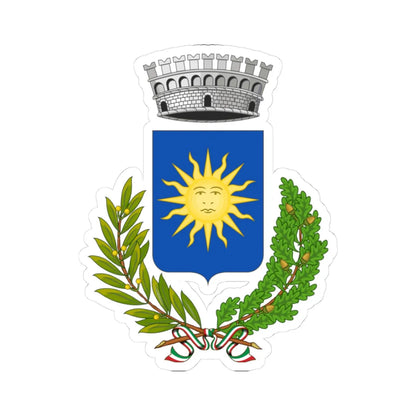 Zollino-Stemma (Italy) (Coat of Arms) STICKER Vinyl Kiss-Cut Decal 3 Inch White - The Sticker Space