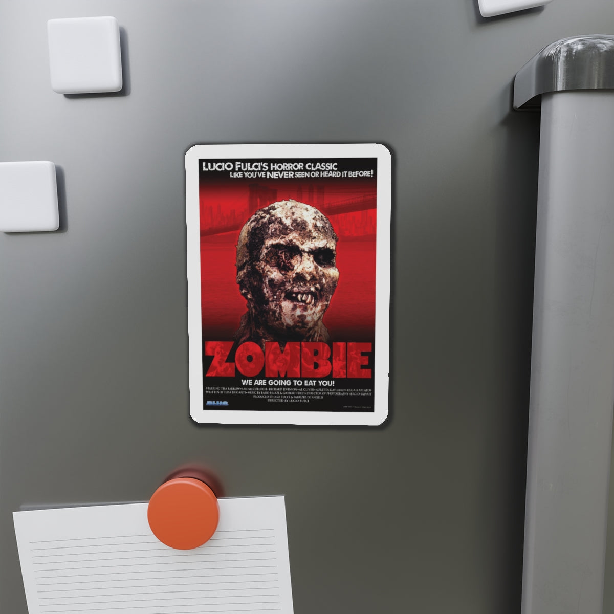 ZOMBI 2 (BLU-RAY RELEASE) 1979 Movie Poster - Refrigerator Magnet-The Sticker Space