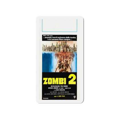 ZOMBI 2 (ITALIAN) 1979 Movie Poster - Refrigerator Magnet 2 Inch - The Sticker Space