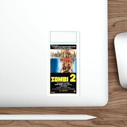 ZOMBI 2 (ITALIAN) 1979 Movie Poster STICKER Vinyl Die-Cut Decal-The Sticker Space