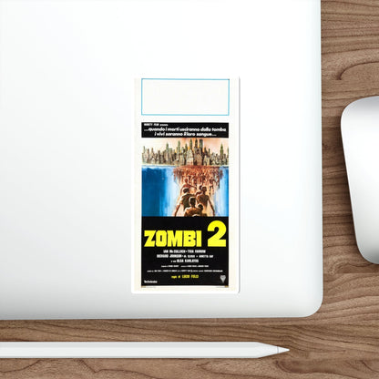 ZOMBI 2 (ITALIAN) 1979 Movie Poster STICKER Vinyl Die-Cut Decal-The Sticker Space