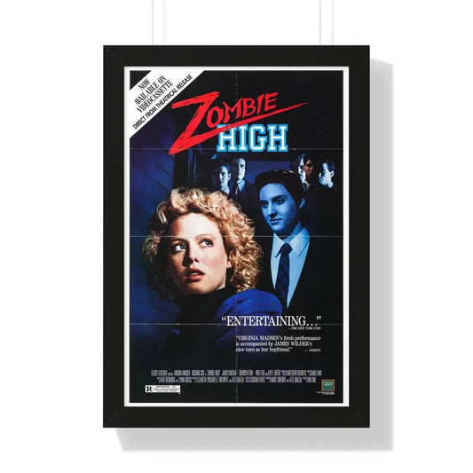 ZOMBIE HIGH 1987 - Framed Movie Poster 16″ x 24″ Black - The Sticker Space