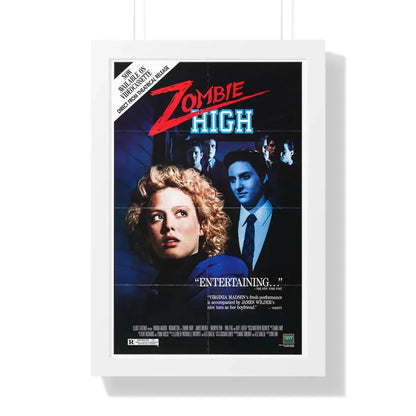 ZOMBIE HIGH 1987 - Framed Movie Poster 16″ x 24″ White - The Sticker Space