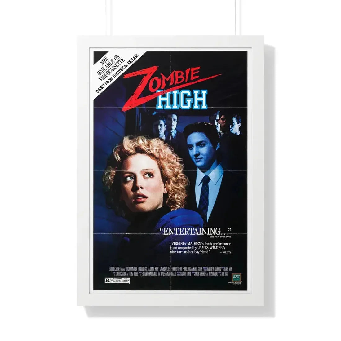 ZOMBIE HIGH 1987 - Framed Movie Poster 20" x 30" White - The Sticker Space