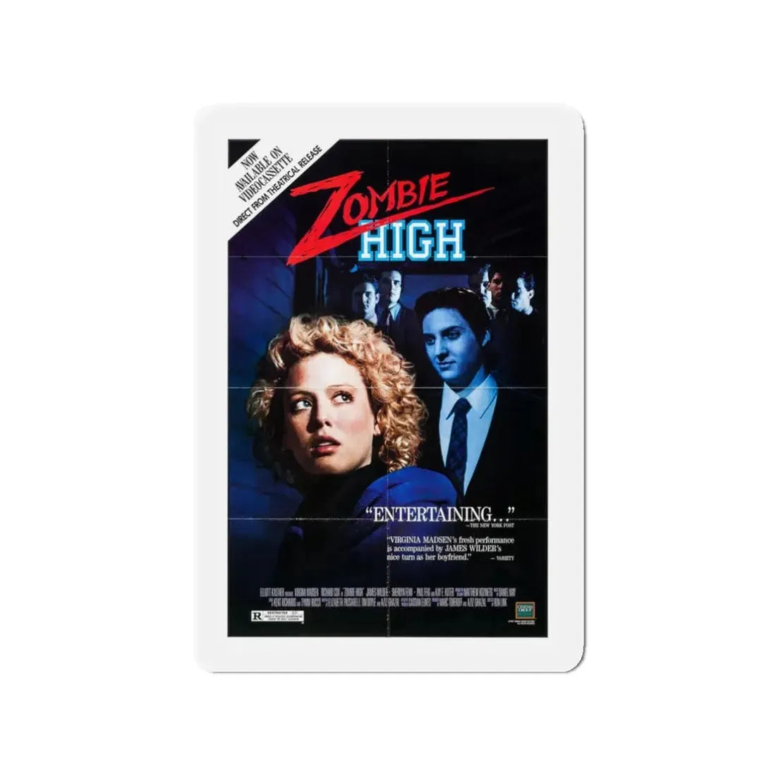 ZOMBIE HIGH 1987 Movie Poster - Refrigerator Magnet 3 Inch - The Sticker Space