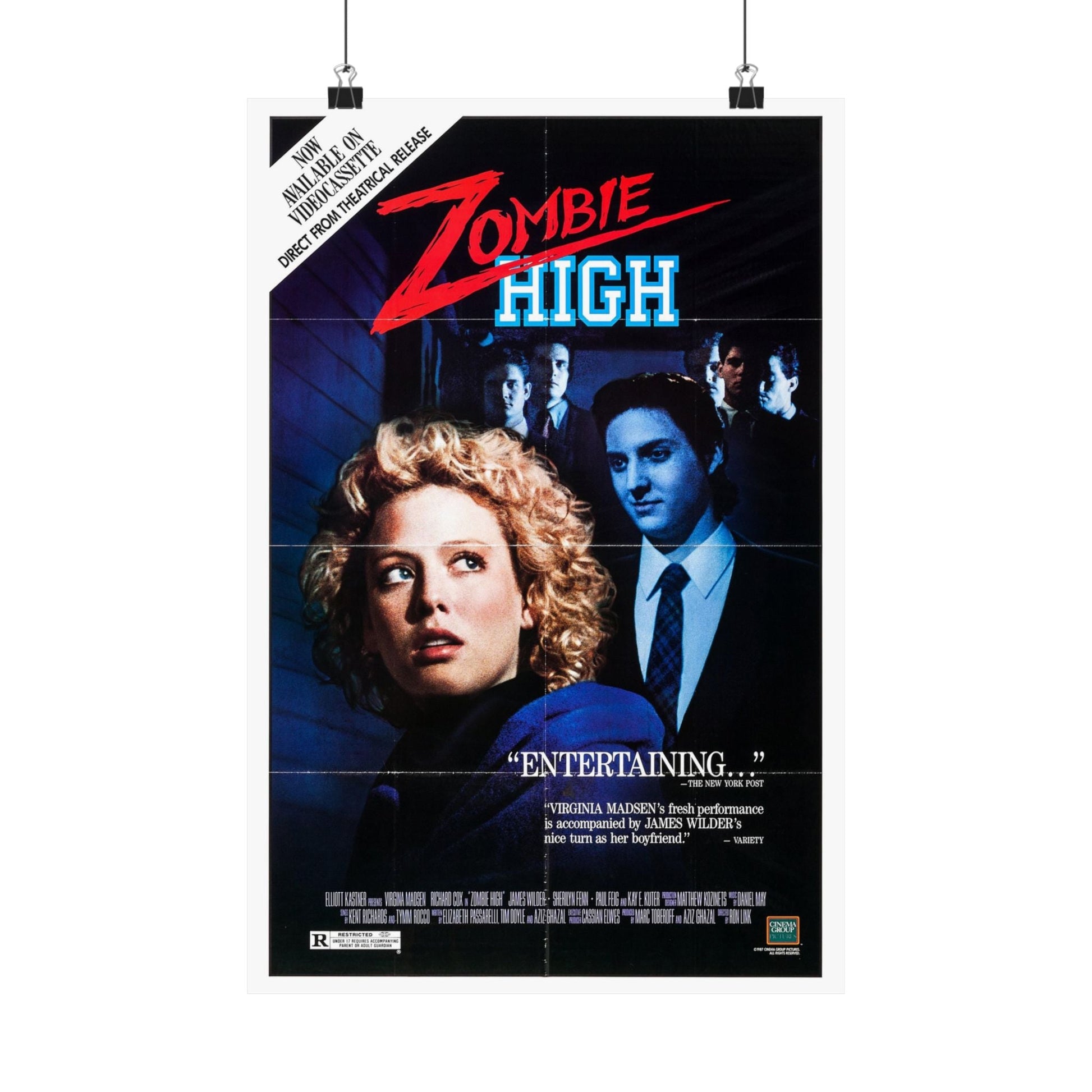 ZOMBIE HIGH 1987 - Paper Movie Poster-12″ x 18″-The Sticker Space