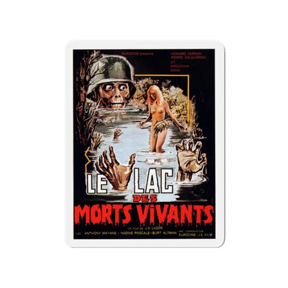 ZOMBIE LAKE 1981 Movie Poster - Refrigerator Magnet 4 Inch - The Sticker Space