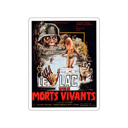 ZOMBIE LAKE 1981 Movie Poster STICKER Vinyl Die-Cut Decal 3 Inch - The Sticker Space