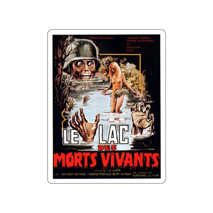 ZOMBIE LAKE 1981 Movie Poster STICKER Vinyl Die-Cut Decal 4 Inch - The Sticker Space