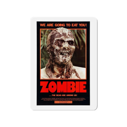 ZOMBIE (ZOMBIE 2,  ZOMBIE FLESHEATERS) 1979 Movie Poster - Refrigerator Magnet 2 Inch - The Sticker Space