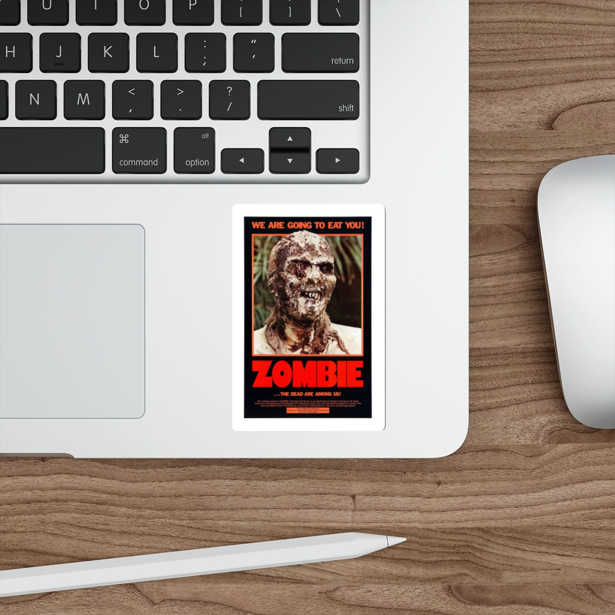 ZOMBIE (ZOMBIE 2, ZOMBIE FLESHEATERS) 1979 Movie Poster STICKER Vinyl Die-Cut Decal-The Sticker Space