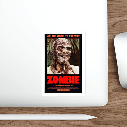 ZOMBIE (ZOMBIE 2, ZOMBIE FLESHEATERS) 1979 Movie Poster STICKER Vinyl Die-Cut Decal-The Sticker Space