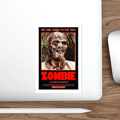 ZOMBIE (ZOMBIE 2, ZOMBIE FLESHEATERS) 1979 Movie Poster STICKER Vinyl Die-Cut Decal-The Sticker Space