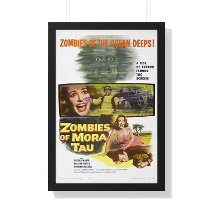 ZOMBIES OF MORA TAU 1957 - Framed Movie Poster 20" x 30" Black - The Sticker Space