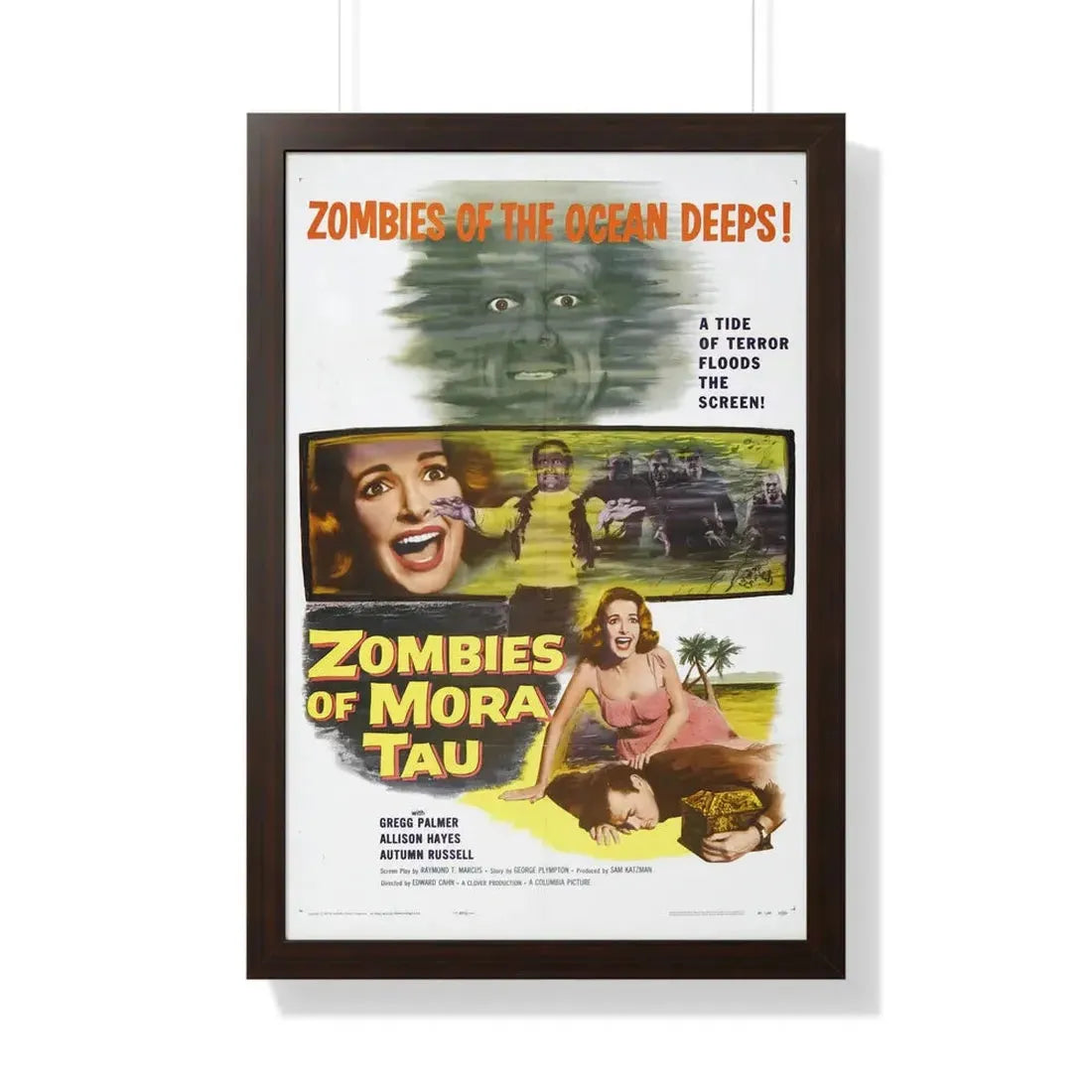 ZOMBIES OF MORA TAU 1957 - Framed Movie Poster - The Sticker Space
