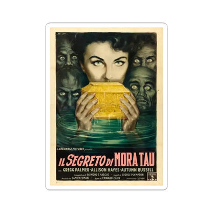 ZOMBIES OF MORA TAU (ITALIAN) 1957 Movie Poster - STICKER Vinyl Kiss-Cut Decal 2 Inch White - The Sticker Space