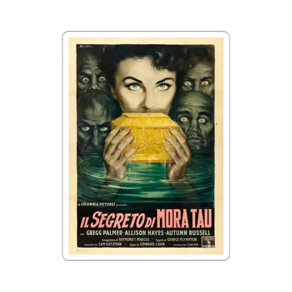 ZOMBIES OF MORA TAU (ITALIAN) 1957 Movie Poster - STICKER Vinyl Kiss-Cut Decal 6 Inch White - The Sticker Space