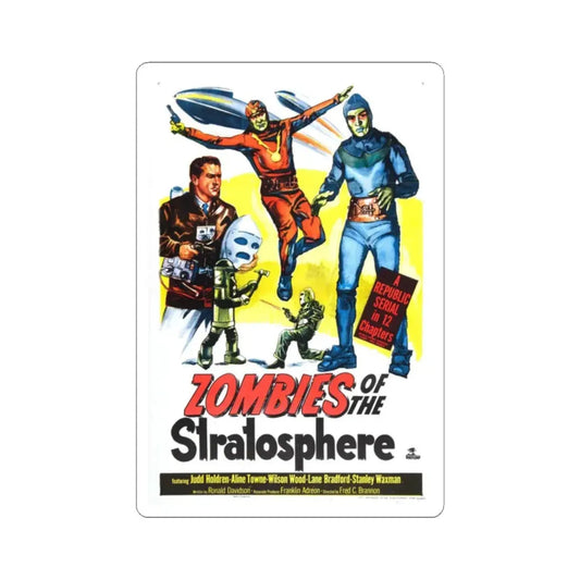 ZOMBIES OF THE STRATOSPHERE 1952 Movie Poster - STICKER Vinyl Kiss-Cut Decal 2 Inch White - The Sticker Space