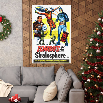 ZOMBIES OF THE STRATOSPHERE 1952 - Paper Movie Poster-The Sticker Space