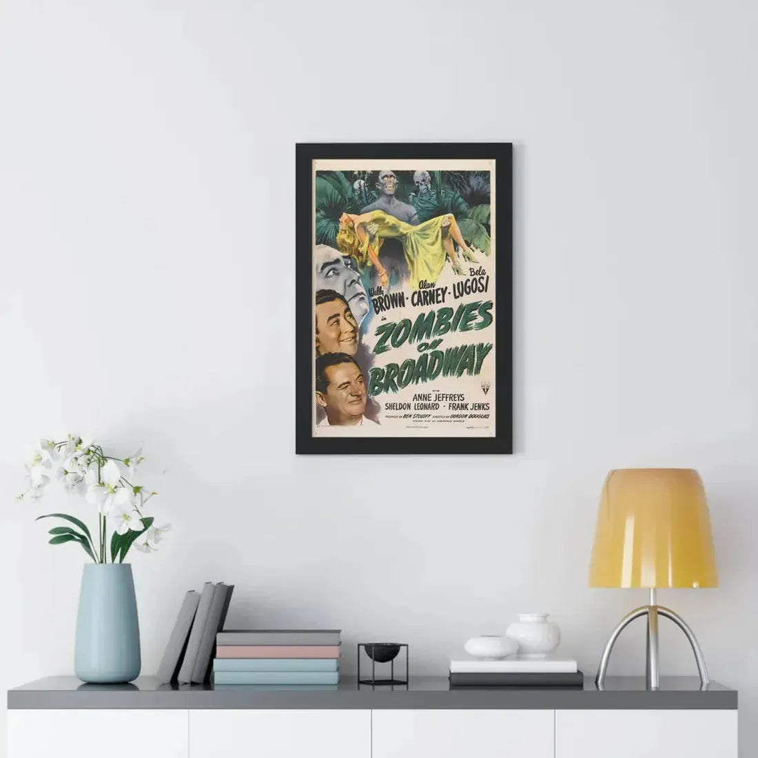 ZOMBIES ON BROADWAY 1945 - Framed Movie Poster - The Sticker Space